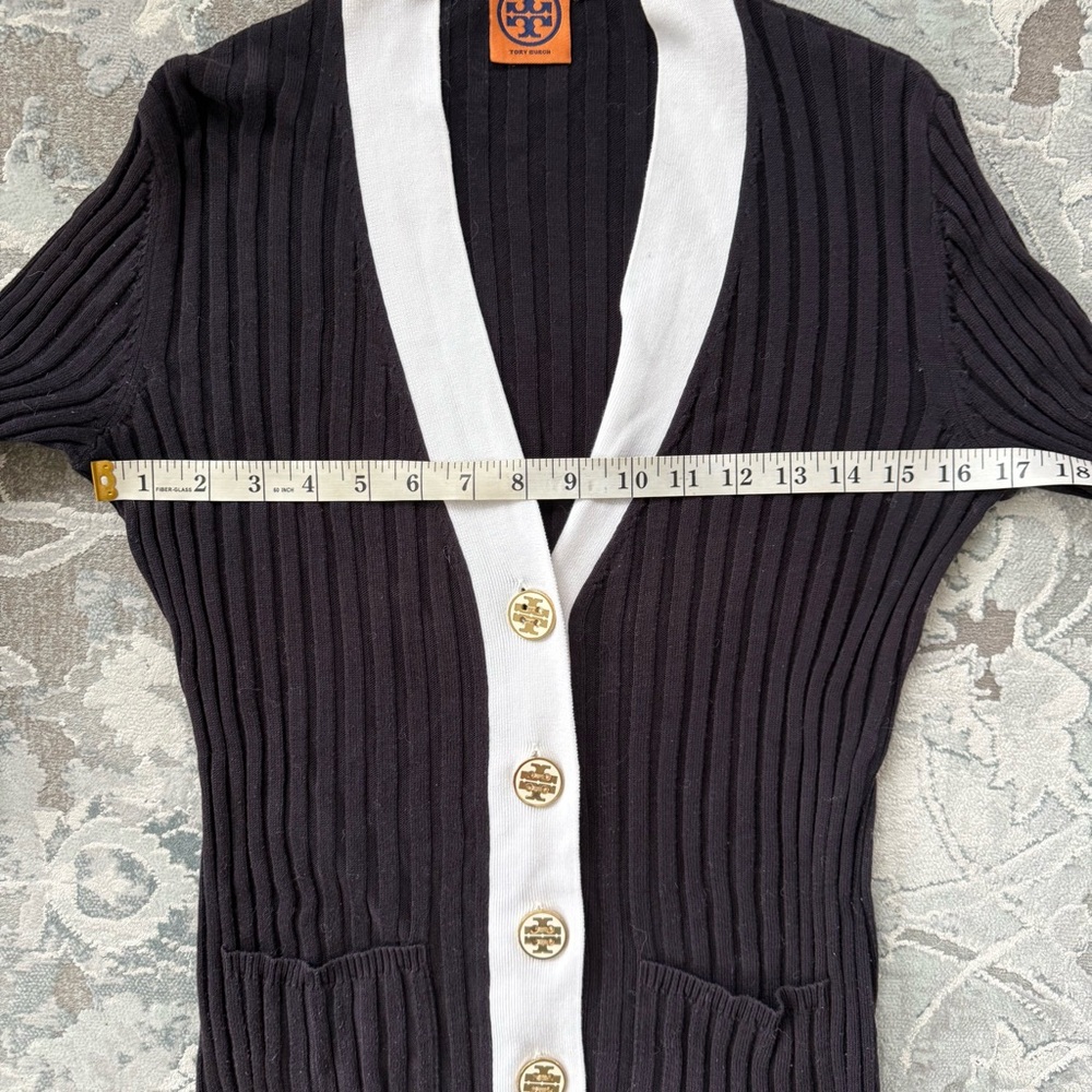 Tory Burch Ribbed Cardigan - Picture 8 of 8